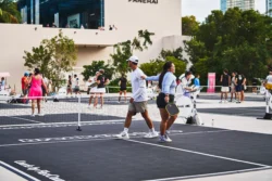 people playing pickleball in Jungle Plaza